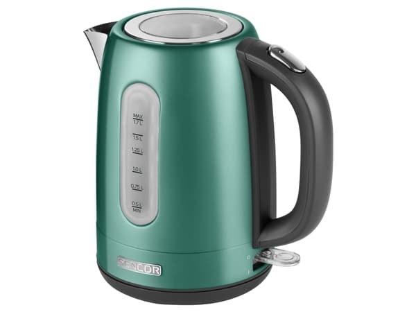 Sencor SWK 1771GR, 1,7 l, 2150 W, Grønn, Rustfritt stål, Vannivåindikator, Overopphetingsbeskyttelse