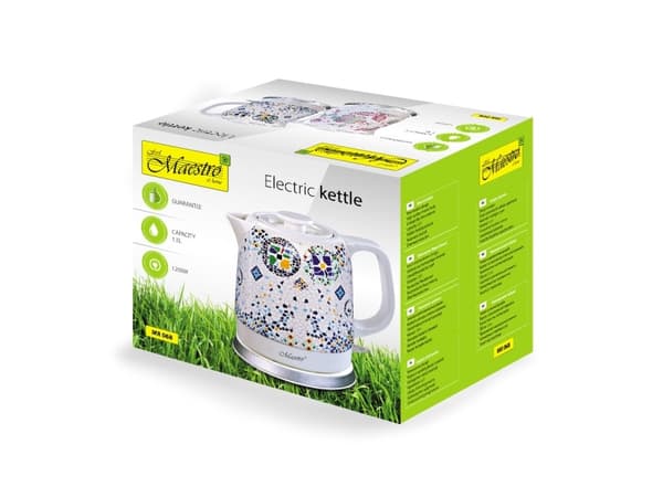 Feel Maestro MR068 blue, 1,5 l, 1200 W, Blå, Hvit, Keramisk, Overopphetingsbeskyttelse