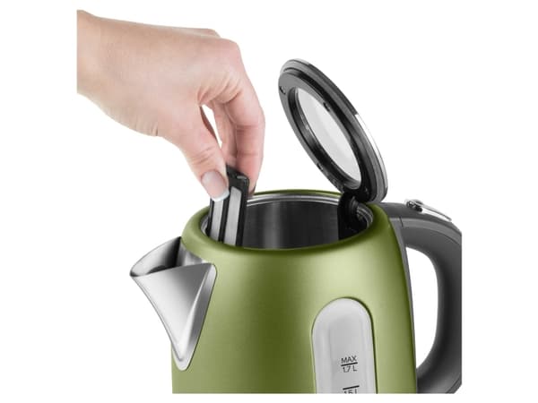 Sencor SWK 1770GG, 1,7 l, 2150 W, Grønn, Rustfritt stål, Vannivåindikator, Overopphetingsbeskyttelse