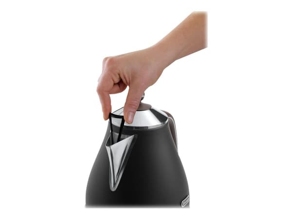 De’Longhi KBOV 2001.BK, 1,7 L, 2000 W, Musta, Ruskea, Ruostumaton teräs, Veden tason ilmaisin, Ylikuumenemissuoja