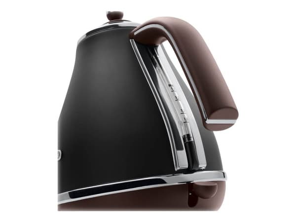 De’Longhi KBOV 2001.BK, 1,7 L, 2000 W, Musta, Ruskea, Ruostumaton teräs, Veden tason ilmaisin, Ylikuumenemissuoja