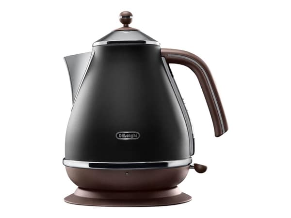 De’Longhi KBOV 2001.BK, 1,7 L, 2000 W, Musta, Ruskea, Ruostumaton teräs, Veden tason ilmaisin, Ylikuumenemissuoja