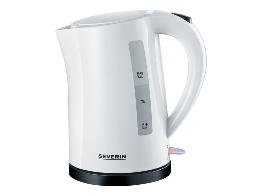SEVERIN WK 3494 - Vattenkokare - 1.5 liter - 2200 W - vit / svart