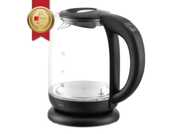 ELDOM C510C Lumi, 1,7 l, 2200 W, Svart, Glas, Plast, Justerbar termostat, Vattennivå indikator