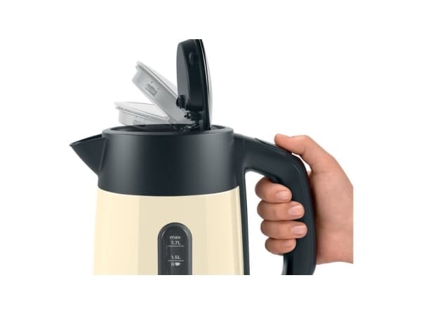 Bosch TWK4P437 vannkoker 1,7 l 2400 W Beige, Sort