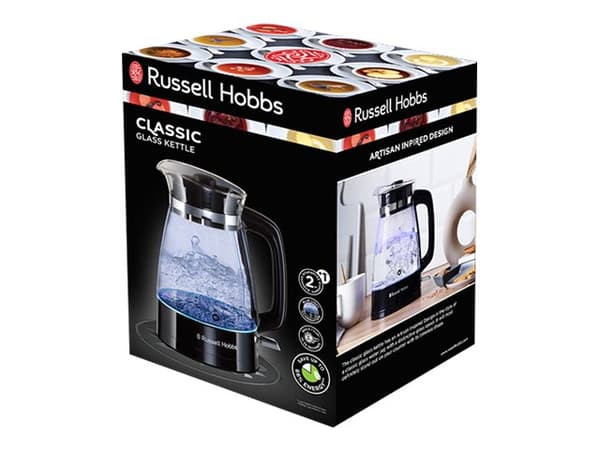 Russell Hobbs Classic 26080-70 - Kjele - 1.7 liter - 2.4 kW - svart med aksenter i rustfritt stål