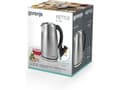 Miniatyrbilde 3 av 5: Gorenje K17S, 1,7 l, 2000 W, Metallisk, Metall, Plast, Vannivåindikator, Overopphetingsbeskyttelse