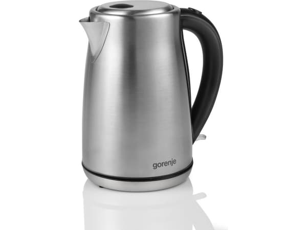 Gorenje K17S, 1,7 l, 2000 W, Metallisk, Metall, Plast, Vannivåindikator, Overopphetingsbeskyttelse