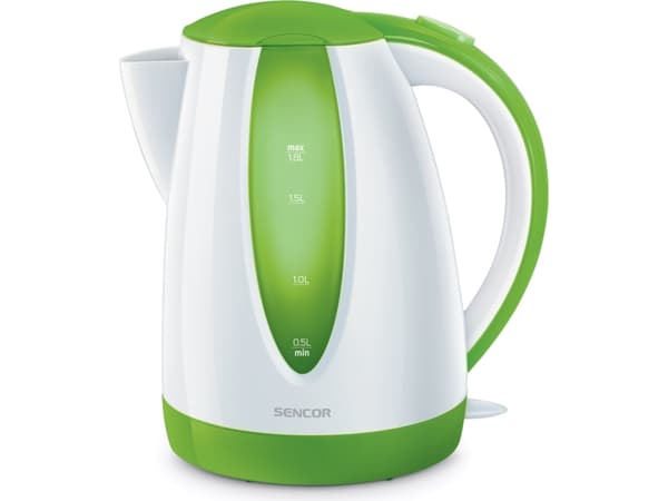 Sencor SWK1811GR, 1,8 l, 2000 W, Grønn, Plast, Vannivåindikator, Overopphetingsbeskyttelse
