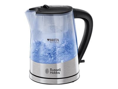 Russell Hobbs Purity, 1 L, 2200 W, Musta, Hopea, Läpinäkyvä, Veden tason ilmaisin, Suodatus