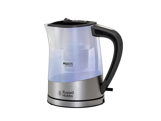 Russell Hobbs Purity, 1 L, 2200 W, Musta, Hopea, Läpinäkyvä, Veden tason ilmaisin, Suodatus