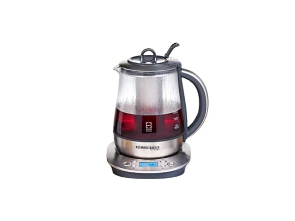 Rommelsbacher TA 1400 - Temaskin/kjele - 1.2 liter - 1.4 kW - rustfritt stål / glass