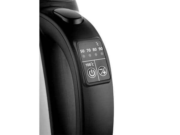 Concept RK4120, 1,7 l, 2200 W, Svart, Rustfritt stål, Gjennomsiktig, Glass, Justerbar termostat, Overopphetingsbeskyttelse