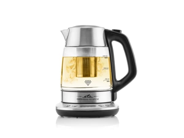 ETA Crystela Premium 9153 90000 - Kjele - 1.5 liter - 2200 W - rustfritt stål / glass