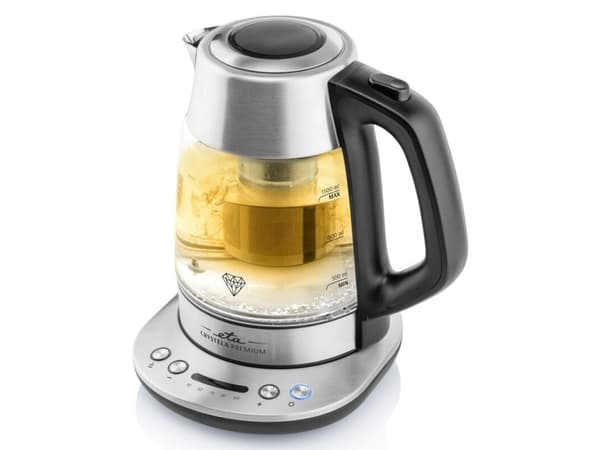 ETA Crystela Premium 9153 90000 - Kjele - 1.5 liter - 2200 W - rustfritt stål / glass