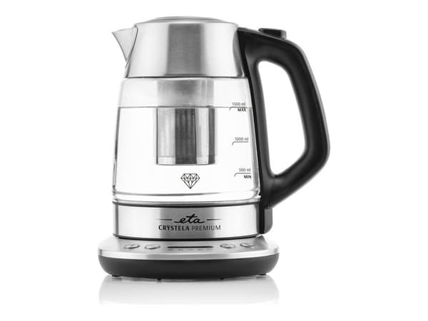 ETA Crystela Premium 9153 90000 - Kjele - 1.5 liter - 2200 W - rustfritt stål / glass