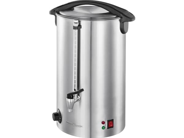 ProfiCook PC-HGA 1111, Kuumat juomat, Eristämätön, Musta, Ruostumaton teräs, Vipu, Rotaatio, 16 L, 1500 W