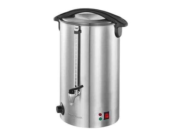 ProfiCook PC-HGA 1111, Kuumat juomat, Eristämätön, Musta, Ruostumaton teräs, Vipu, Rotaatio, 16 L, 1500 W