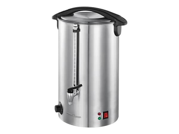 ProfiCook PC-HGA 1111, Kuumat juomat, Eristämätön, Musta, Ruostumaton teräs, Vipu, Rotaatio, 16 L, 1500 W