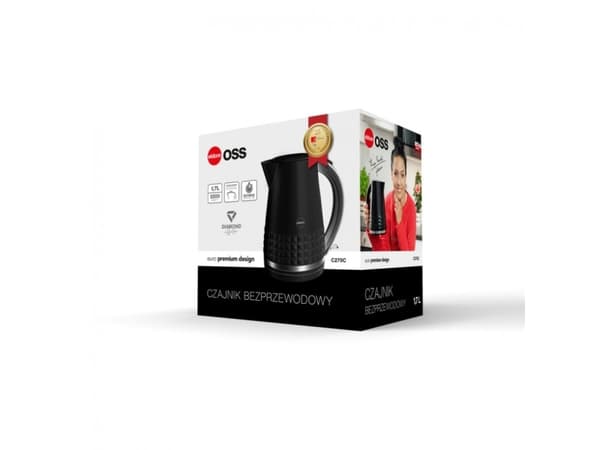 ELDOM C270C OSS, 1,7 l, 2150 W, Sort, Vannivåindikator, Overopphetingsbeskyttelse, Trådløs