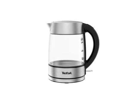 Tefal KI772D, 1,7 L, 2400 W, Ruostumaton teräs, Läpinäkyvä, Lasi, Veden tason ilmaisin, Ylikuumenemissuoja