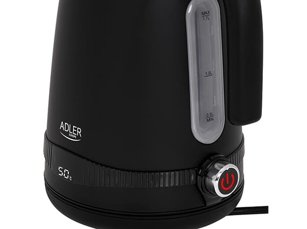 Adler kettle 1.7L steel kettle with LCD & AD 1295b temperature control