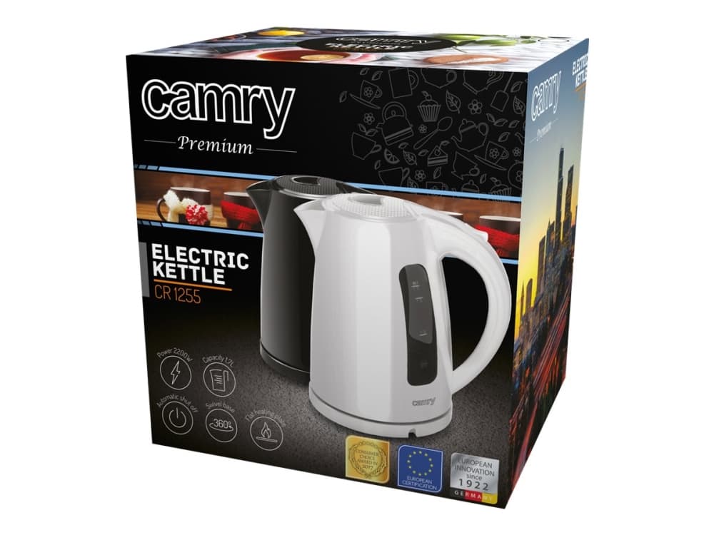 Camry Premium CR 1255b - Vattenkokare - 1.7 liter - 2.2 kW