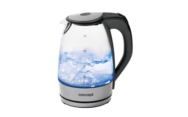 Concept RK-4030, 1,7 l, 2200, 1850, Rustfritt stål, Glass, Metall, Vannivåindikator