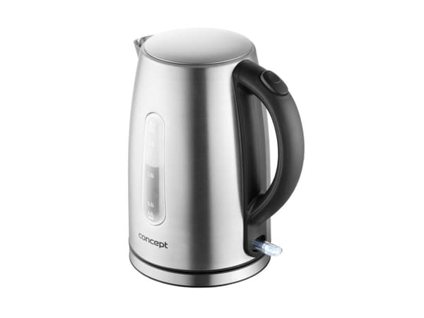 Concept RK3270, 1,7 l, 2200 W, Rustfritt stål, Rustfritt stål, Vannivåindikator, Trådløs