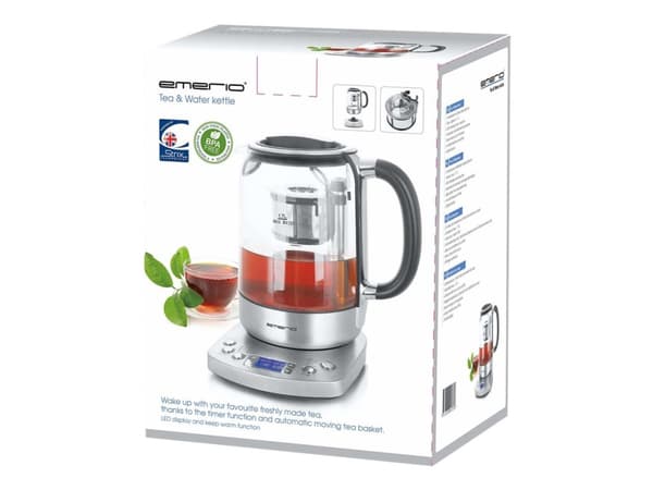 Emerio WK-122248 - Temaskin/kjele - 1.7 liter - 2.2 kW - rustfritt stål