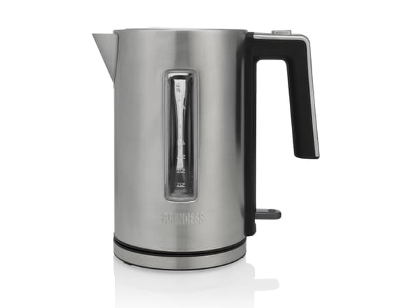 Princess 236046, 1,7 L, 3000 W, Musta, Ruostumaton teräs, Ruostumaton teräs, Veden tason ilmaisin, Ylikuumenemissuoja