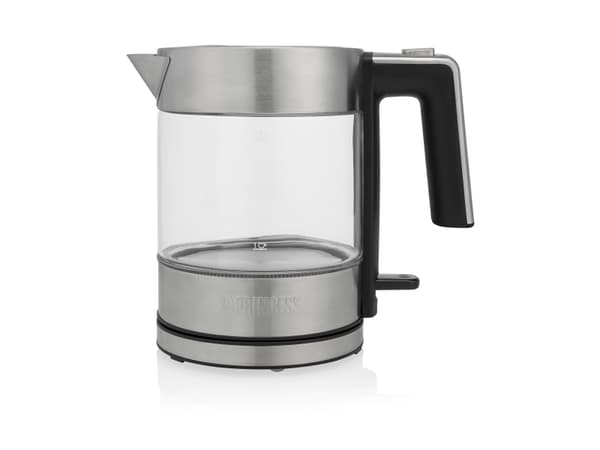 Princess 236040, 1 l, 2200 W, Sort, Rustfritt stål, Gjennomsiktig, Glass, Rustfritt stål, Vannivåindikator, Overopphetingsbeskyttelse