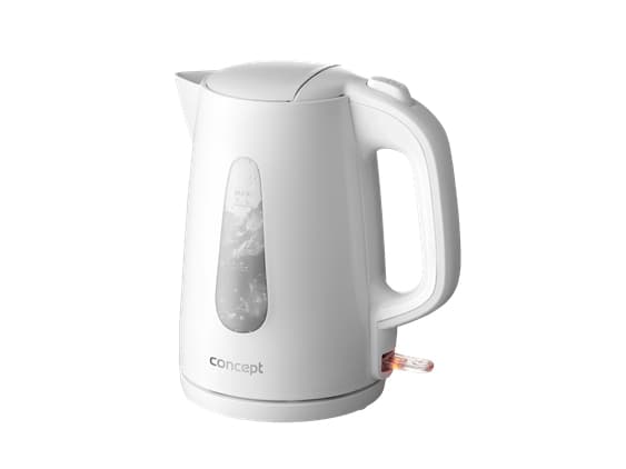 Concept RK2380, 1,7 l, 2200 W, Hvit, Vannivåindikator, Overopphetingsbeskyttelse, Trådløs