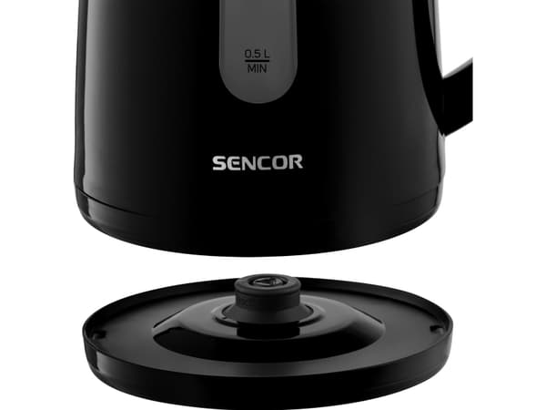 Sencor SWK 1701BK, 1,7 l, 2200 W, Svart, Plast, Vattennivå indikator, Sladdlös