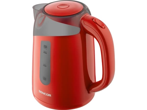 Sencor SWK 1704RD, 1,7 l, 2200 W, Rød, Plast, Vannivåindikator, Trådløs