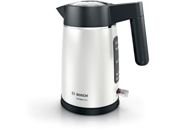 Bosch DesignLine, 1,7 l, 2400 W, Svart, Silver, Vattennivå indikator