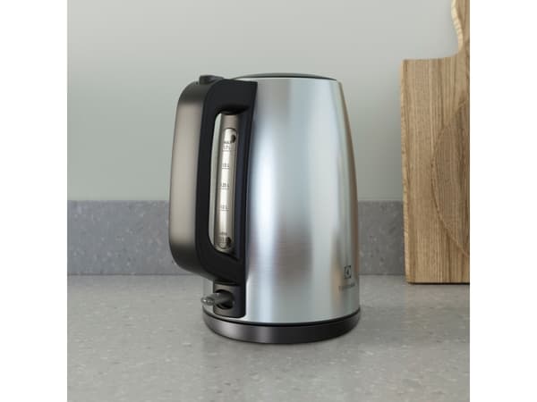 Electrolux E3K1-3ST, 1,7 l, 1850 W, Rostfritt stål, Rostfritt stål, Vattennivå indikator, Överhettningsskydd