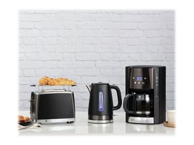 Russell Hobbs 26140-70, 1,7 L, 2400 W, Musta, Ruostumaton teräs, Veden tason ilmaisin, Ylikuumenemissuoja