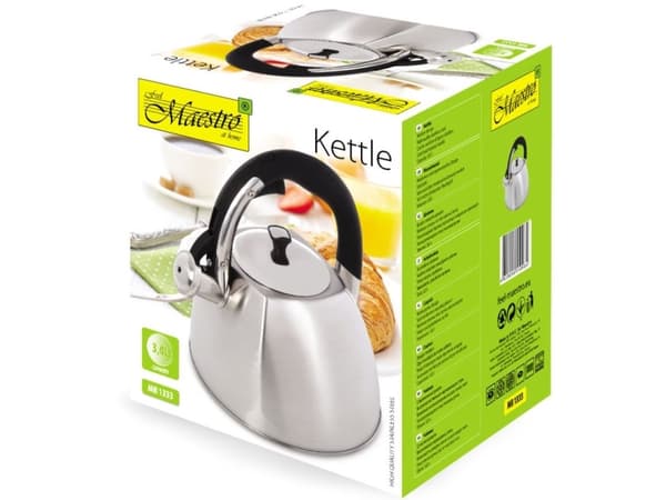 Maestro MR1333 Silver 3 l ikke-elektrisk kedel