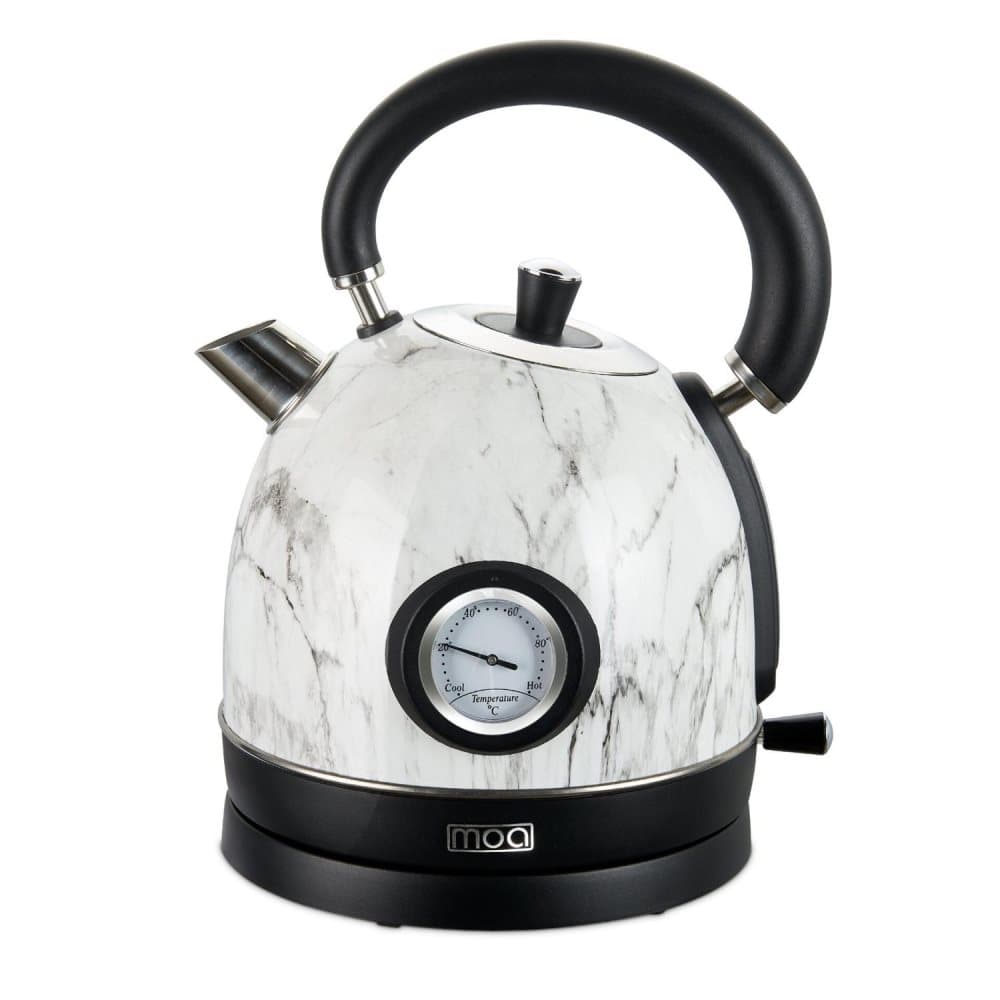 MOA Elektrisk Vattenkokare Retro marmor 1,8 liter rostfritt stål
