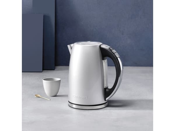 Cuisinart BOUILLOIRE CPK17SE ARGENT, 3000 W, Perle, Rustfritt stål, Justerbar termostat, Vannivåindikator, Overopphetingsbeskyttelse