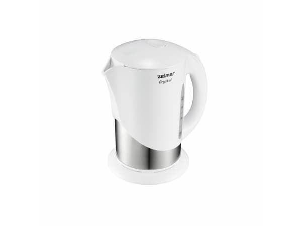 Zelmer ZCK7630W, 1,7 l, 1850 W, Sølv, Hvit, Plast, Vannivåindikator, Filtrering