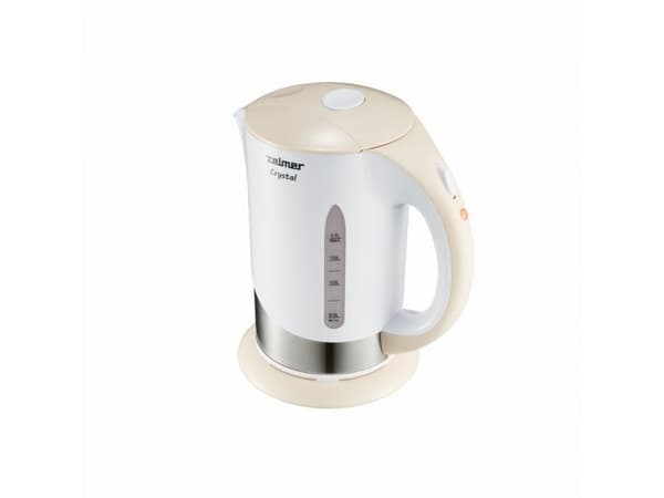 Zelmer ZCK7630I, 1,7 l, 1850 W, Gräddfärgad, Silver, Vit, Plast, Vattennivå indikator, Filtrering