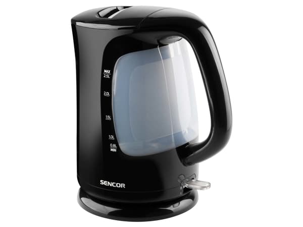 Sencor SWK 2511BK, 2,5 l, 2200 W, Svart, Plast, Vattennivå indikator, Överhettningsskydd