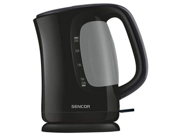 Sencor SWK 2511BK, 2,5 l, 2200 W, Svart, Plast, Vattennivå indikator, Överhettningsskydd