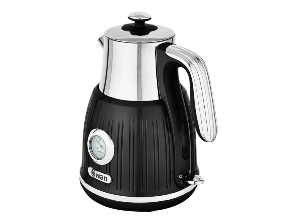 Swan Retro SK31040BN - Vattenkokare - 1.5 liter - 3 kW - svart