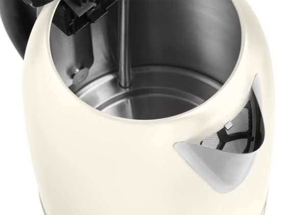Concept RK3242, 1,7 l, 2200 W, Krem, Rustfritt stål, Vannivåindikator, Trådløs