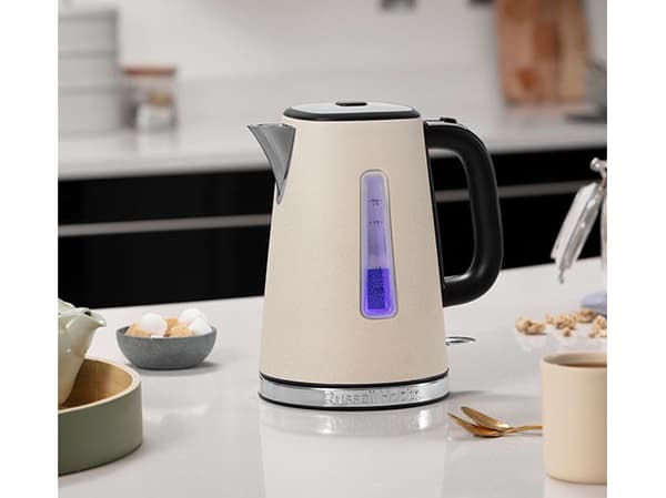 Russell Hobbs 26960-70, 1,7 l, 2400 W, Sand, Rustfritt stål, Vannivåindikator, Trådløs