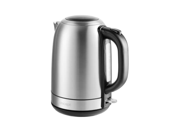 Concept RK3240, 1,7 l, 2200 W, Rostfritt stål, Rostfritt stål, Vattennivå indikator, Sladdlös