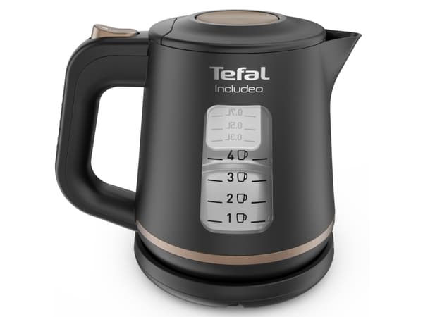 Tefal Includeo KI5338, 1 l, 2400 W, Sort, Plast, Vannivåindikator